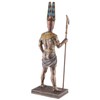 Egyptian God Amun-Re with Rod - Bronzed and Coloured by