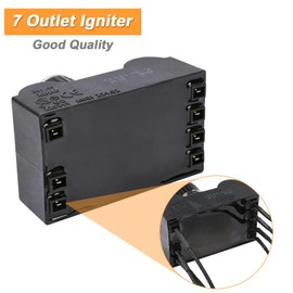 Grill Igniter Kit for Nexgrill 720-0896X 720-0898 720-0898A 720-0896B Replacemet for 6 Burner Grill, 7 Outlet Tact Push Button Spark Igniter with Wire Ignition Replacement Kits