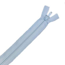 Plush Addict Number 5 Open-Ended Zip Fasteners for Sewing, Crafts, Clothing and Accessories - Pale Blue - 24" / 61cm