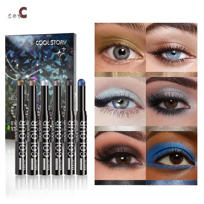 COOL STORY Eye Shadow Stick Cream Eyeshadow Set Brightener Highlighter