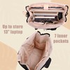 CROTIRAD Bible Cover Bag for Woman with Water Bottle Pockets,