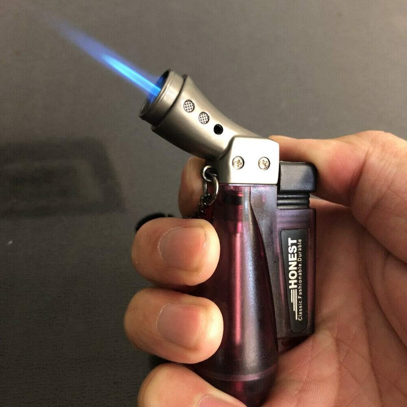 Jet Torch Flame Lighter Windproof 1300'C Adjustable Flame Refillable Butane