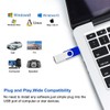 Fesaymi 2 GB USB Flash Drive, Multicoloured, 360° Rotation, Hi-Speed