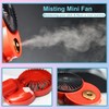 LACOVIA Cute Mouse Misting Mini Fan, Handheld Portable USB Rechargeable