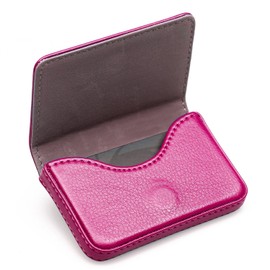 AI-DEE RFID Blocking Wallet - Minimalist Leather Business Credit Card Holder - Rose