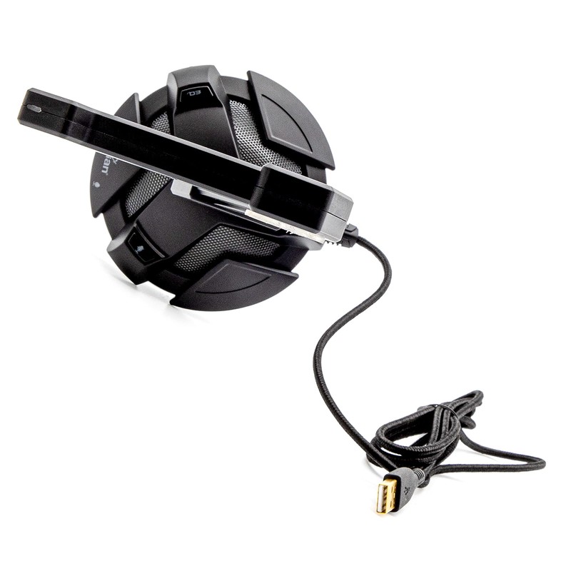 Yeyian Soporte Gamer Over power para audifonos, 2 puertos USB,