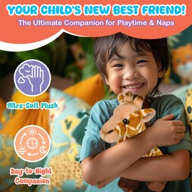 Forest & Twelfth 12" Stuffed Giraffe Plush, Heirloom Collection Stuffed Animal, Premium Materials, Best Gift for Kids Age 3+, Nursery and Room Decor (12'' Giraffe)