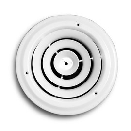 Truaire C800-08 8-Inch(Duct Opening Measurements) Round Ceiling Air Diffuser, White