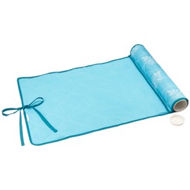 DMC 70044 Needlework Project Keeper, Turquoise with White Floral Print