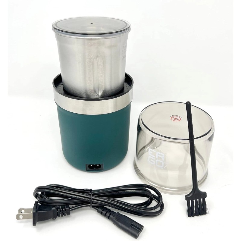 ERGO Herb Grinder - Electric. Large Capacity with Removable (Washable)