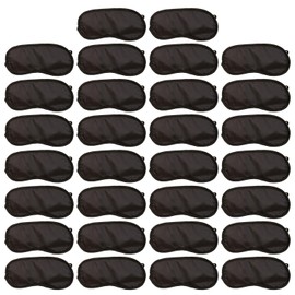 30 Pieces Of Black Eye Mask, Breathable And Comfortable Eye Mask, Sleeping Supplies, Suitable For Travel, Business Trip, And Family