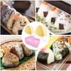THJOPOKEEL 3 Pack Triangle Onigiri Mold, Sushi Rice Musubi Maker