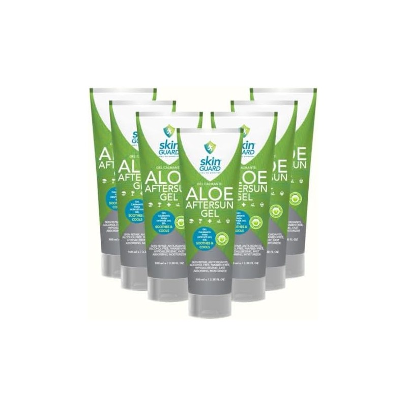 Skin Guard Pack 12 Piezas Gel 100% Aloe Vera 100
