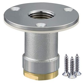 Onda Seisakusho Resin Pipe Fitting [Double Lock Joint WJ8 Type Pipe Adapter (Made of Brass), Brim Diameter Φ58 Rc1/2 x 13A (PEX, PB)] WJ8-1313-S