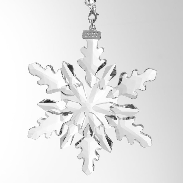 2023 Christmas Ornaments Crystal Snowflake Ornaments Annual Edition Christmas Tree