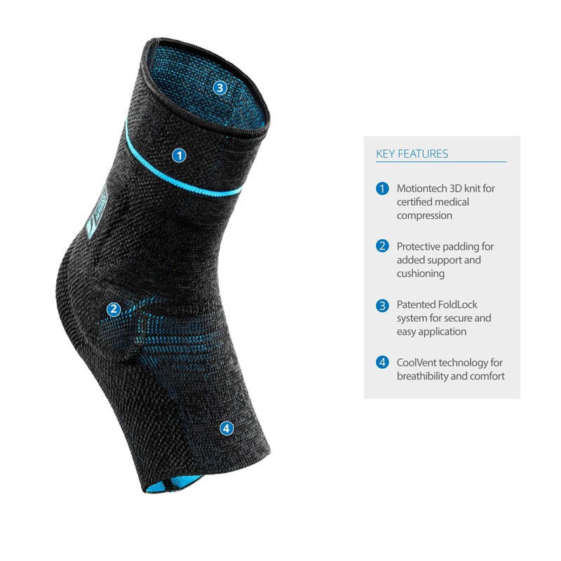 Ossur Formfit Pro Ankle Brace - Black (Black, Medium, Right)