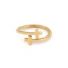 Elevated Faith Gold Wrapped Cross Ring (10)
