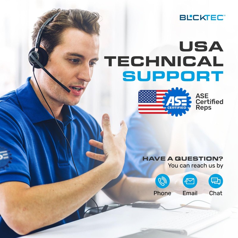 BLCKTEC 410 Bluetooth OBD2 Scanner for iPhone & Android, No