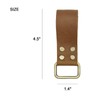 Tape Measure Holder with Leather Belt Clip - Heavy Duty