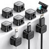 9 Pack Magnetic Cable Clips - Adjustable Cord Holders for