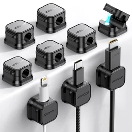 9 Pack Magnetic Cable Clips - Adjustable Cord Holders for Desk