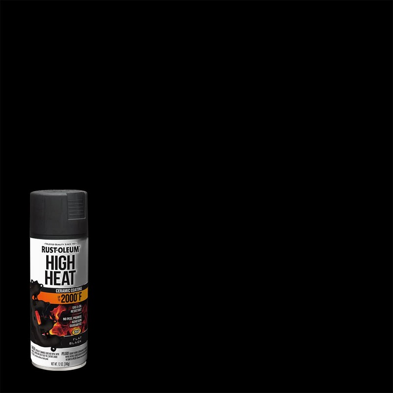 Rust-Oleum 248903 Automotive High Heat Spray Paint, 12 oz, Flat