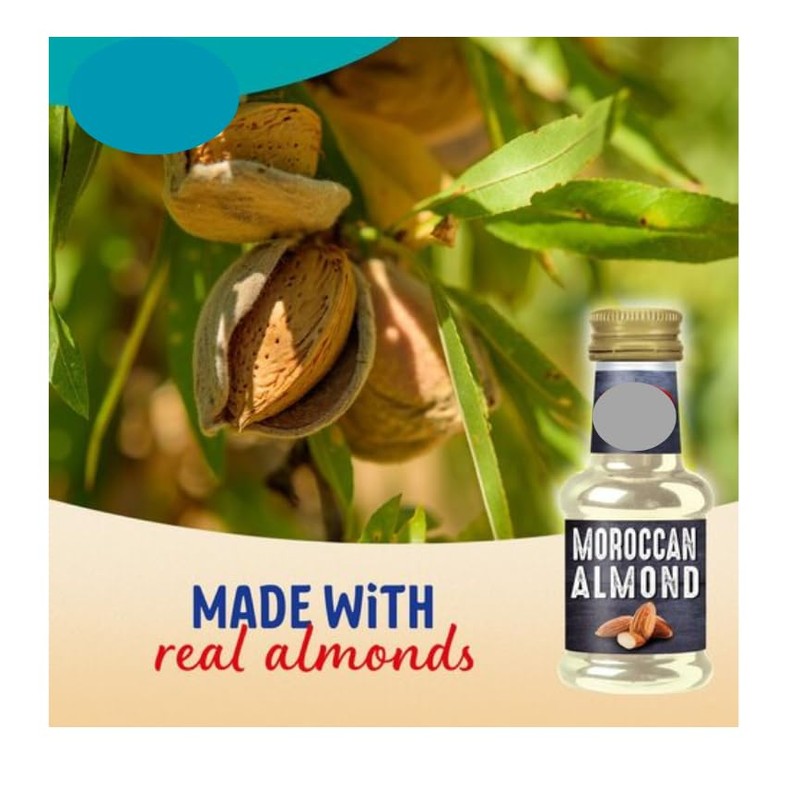 Moroccan Almond Extract 2X35ml Created with the finest quality almonds
