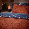 furn. Witchy Vibes Single Duvet Set Rust, Orange