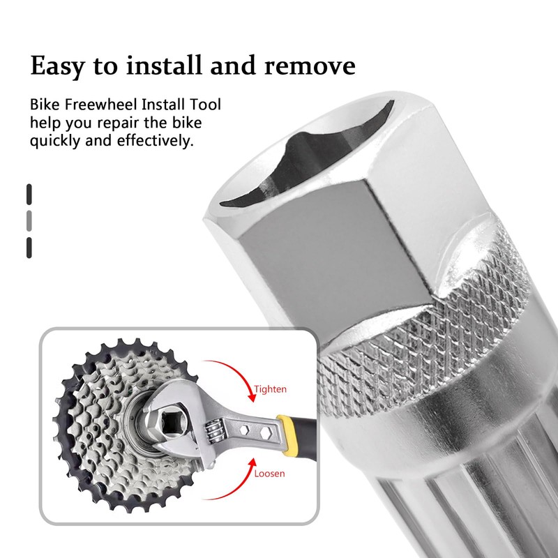 Quacc Bicycle Freewheel Remover Freewheel Removal Tool Compatible with Shimano