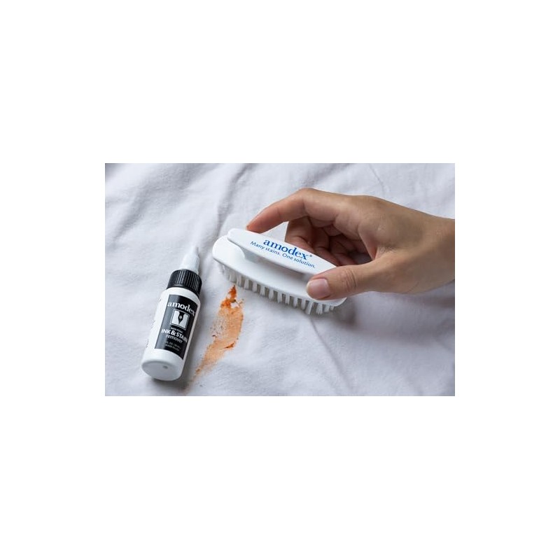 Amodex Laundry Brush for Stains on Clothes, Use with Amodex