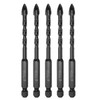 HARFINGTON 5pcs Masonry Drill Bits, 7mm Concrete Drill Bit 1/4"