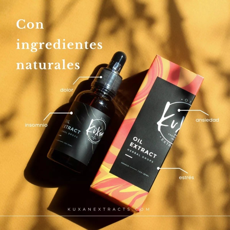 Kuxan Extracts Aceite Extracto Esencial Estrés 30ml 1350mg Menta