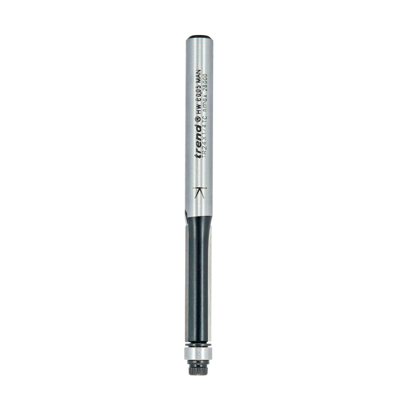Trend Trade Guided Trimmer, 1/4 Inch Shank, 6.3mm Cut Diameter
