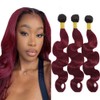 Burgundy Bundles Human Hair Ombre Body Wave Bundle 1B99J Bundles