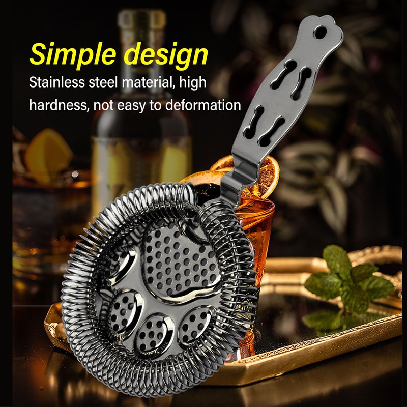 304 Stainless Steel Cocktail Strainer Bar Strainer Bar Tool Drink