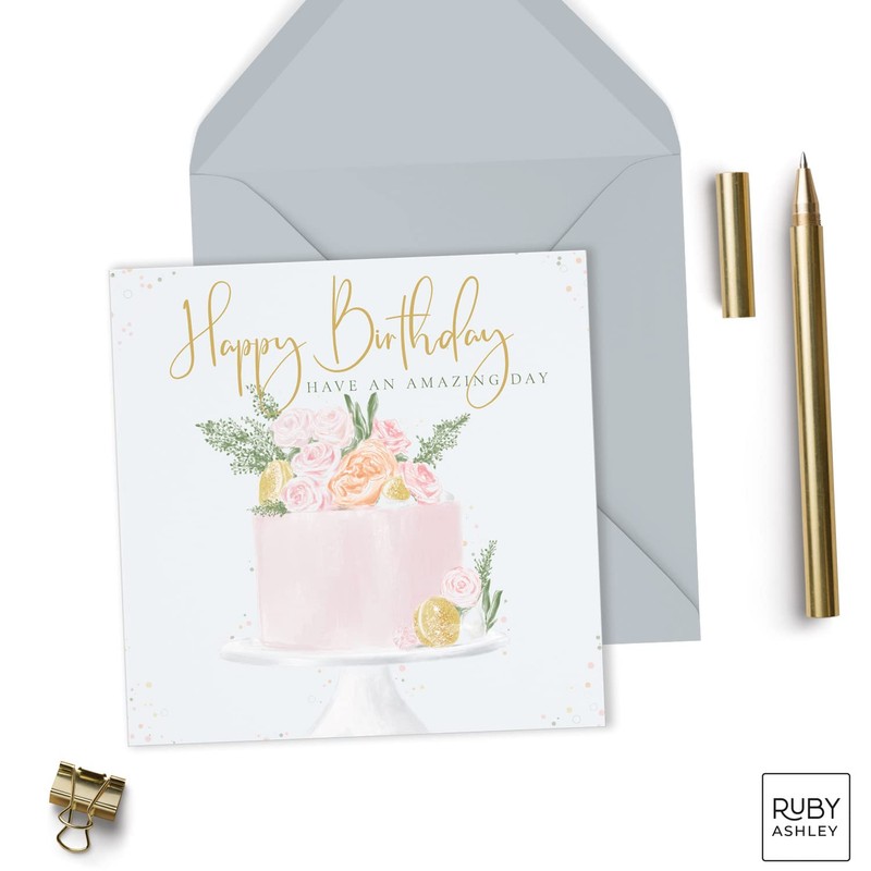 Ruby Ashley Birthday Cards for Women. Recyclable & Made in