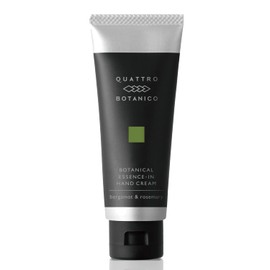 Quattro Botanico Hand Cream, Men's, Retinol, Formulated, For Rough Hands, Botanical, Essence In Hand Cream, 1.6 oz (45 g), Citrus, Bergamot & Rosemary Scent, Hand Care, Additive-Free, Non-sticky, Moisturizing, Aging Care, Men, Women, Gift