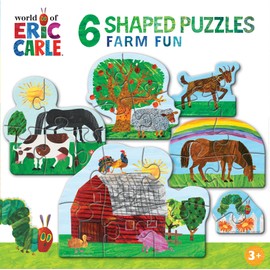 Eric Carle - Farm Life 6-Pack Mini Shaped Puzzles