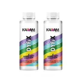 Kadam DyFix Colour Fixer 2 Bottle Combo, 150g each | Stops Colour Bleeding, Color Guard, Anti-Fade Formula Works on All Types of Fabric to Prevent Fading & Cross staining of Other Clothes, Reduce