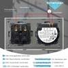 TAWOIA Switch with Socket Combination, EU Single 1 Way Crystal