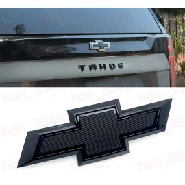 Custom 2021-2025 Suburban or Tahoe Rear Custom Gloss Black Bowtie Emblem PT 0781590 OEM