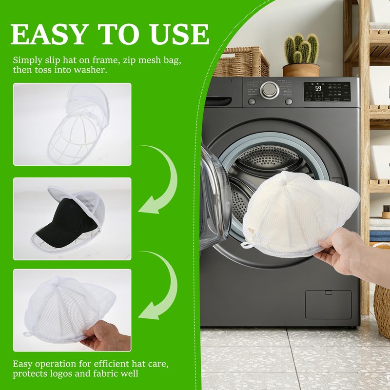 RHAIQBVC 2Pcs Baseball Cap Washing Cage ABS Frame Hat Washing