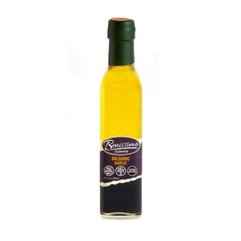 Benissimo Balsamic Garlic Herb Infused Oil Vinegar Blend, All Natural, Farm Fresh Herbs, Sizzle and Drizzle, 8.1 FL Oz