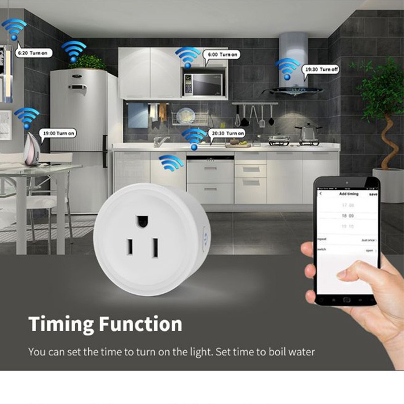 Smart Metering Socket Voice Control Remote Control 10A Direct Connection