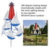 Summer Lighthouse Sailboat Windmills 360 Degree Rotation Weathervane Metal Windmill