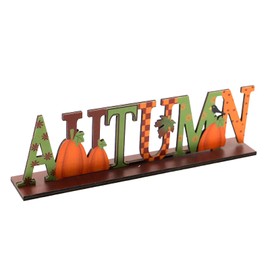 BHSTTNIXP Thanksgiving Sign,Autumn Decorations Wooden Ornaments,Thanksgiving Pumpkin Autumn Letter Decoration,Harvest Table Sign Fall Decorations for Home,7 * 4 * 25 cm