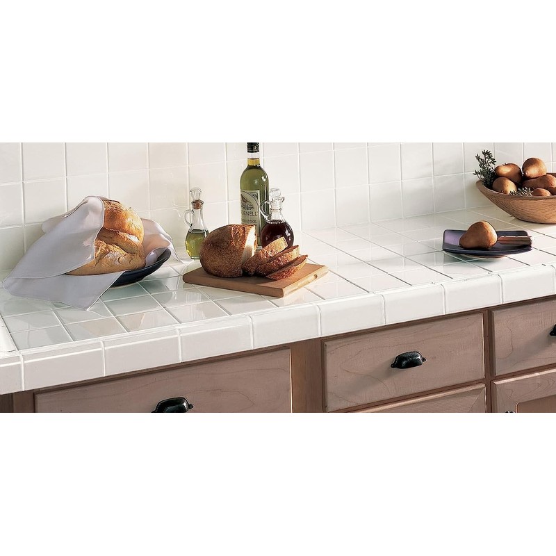 Daltile Semi-Gloss Wall Tile 4-1/4 x 4-1/4 White 0100 (8)