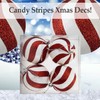 VFM - Red & White Stripe 8cm Baubles Candy Cane
