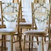 Chair Signs Chair Garland for Wedding From Now Forever Wedding