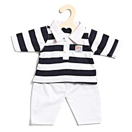 Heless 2055Heless Striped Polo Shirt with Jeans for Doll